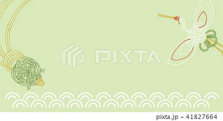 鶴と亀の水引 背景イラスト 鶴と亀の水引 背景イラスト 41827664