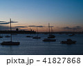 朝日を浴びるヨットたち 41827868