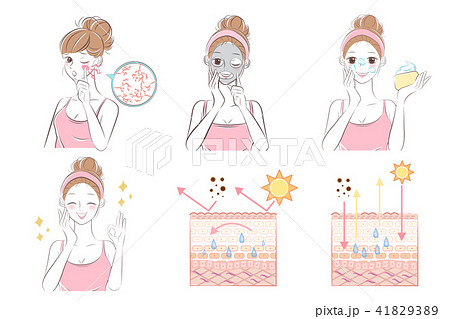 woman with skin care problem 41829389