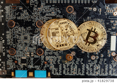 Bitcoins lie on the video card 41829738