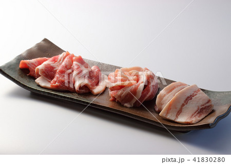 スライス豚肉の皿盛り スライス豚肉の皿盛り 41830280