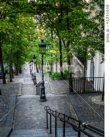 Rue Foyatier Stairs in Montmartre Paris 41831638