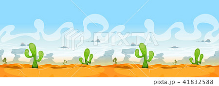 Seamless Western Desert Landscape For Ui Game Seamless Western Desert Landscape For Ui Game 41832588