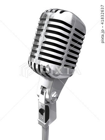 Microphone isolated 3d illustration 41832637