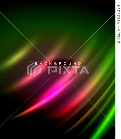 Neon glowing techno lines, hi-tech futuristic abstract background template with square shapes 41833224