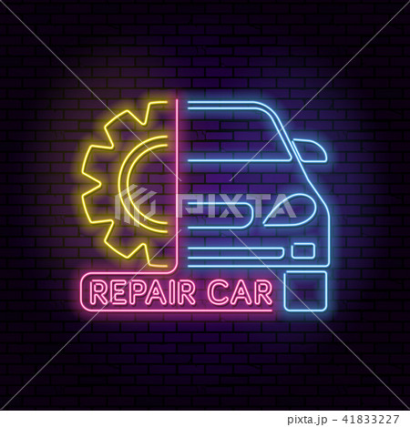 Neon sign car Neon sign car 41833227
