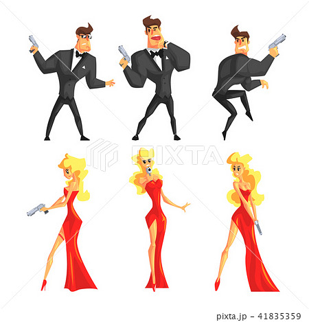 secret agent man clipart black