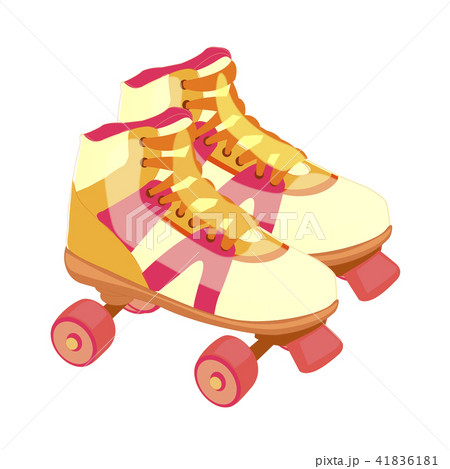Pair of vintage, retro quad roller skates. Pair of vintage, retro quad roller skates. 41836181