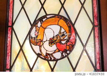 誠之堂　渋沢栄一　ステンドグラス　 41837430