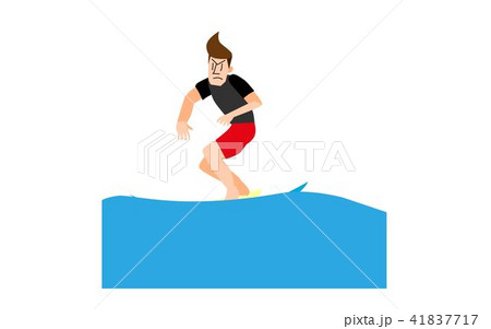 サーフィン　サーファー水面 41837717