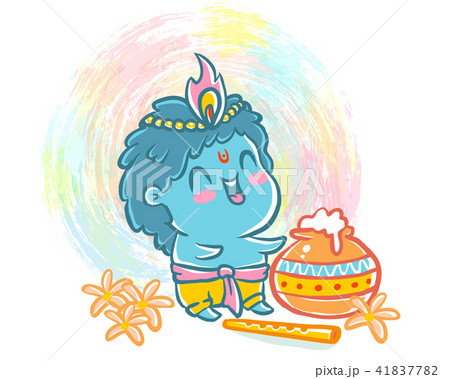 Little Krishna in kawaii style. 41837782