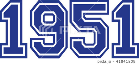 1951 Year college font 1951 Year college font 41841809