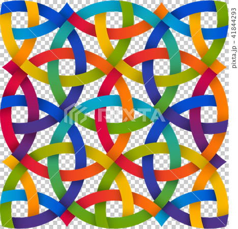 interlacing tapes pattern in gradient colors 41844293