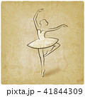 sketch ballet posture. dancing studio symbol  41844309
