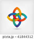multicolor gradient abstract intertwining symbol 41844312