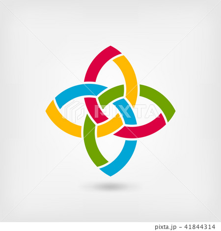 multicolor abstract intertwining symbol multicolor abstract intertwining symbol 41844314