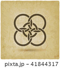 five interlocked circles vintage background 41844317
