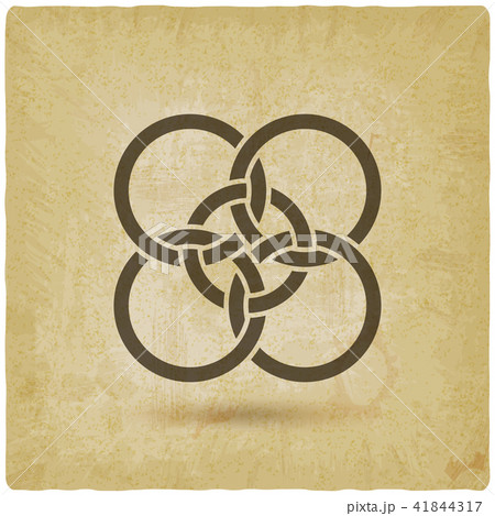 five interlocked circles vintage background five interlocked circles vintage background 41844317