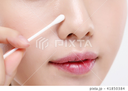 RF photos - beauty portrait of a young woman isolated on white background, concept for health and skin care. 073 41850384