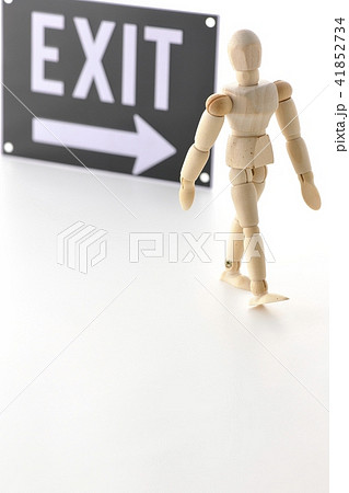 EXIT 避難 訓練 出口 EXIT 避難 訓練 出口 41852734