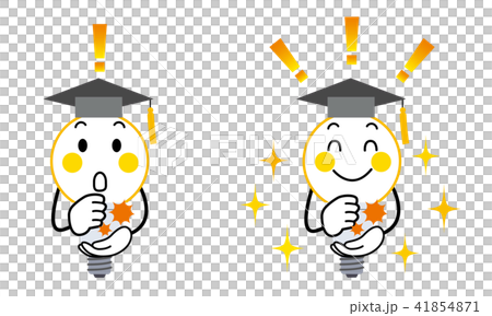 電球　博士　キャラクター　合点 41854871