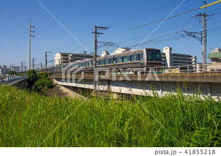 最明寺川を渡るJR福知山線 41855218