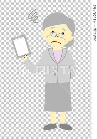 シニア女性 スーツ 老眼 シニア女性 スーツ 老眼 41856463