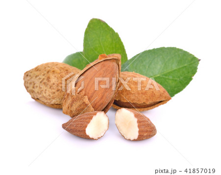 almond nuts isolated on white background almond nuts isolated on white background 41857019