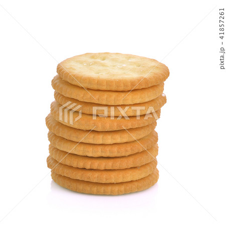 Cracker on white background. Cracker on white background. 41857261