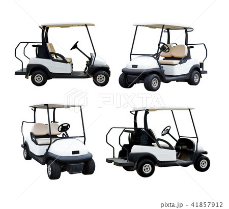 Golf cart golfcart isolated on white background Golf cart golfcart isolated on white background 41857912
