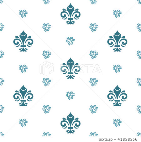 Seamless Vector Pattern With Royal Lily 41858556