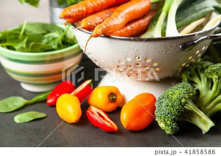 Assortment of fresh vegetables Assortment of fresh vegetables 41858586