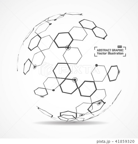 Global network connection. World map point 41859320