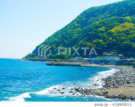 海岸線を走る伊豆クレイル 41860811