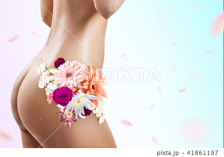 Beautiful woman with wet body. Beautiful woman with wet body. 41861197