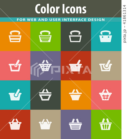 Shopping Bascket icons set Shopping Bascket icons set 41861314