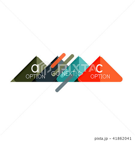 Triangle data visualization design, option infographic layout 41862041