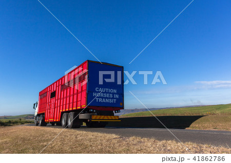 Horses Transit Truck Road Horses Transit Truck Road 41862786