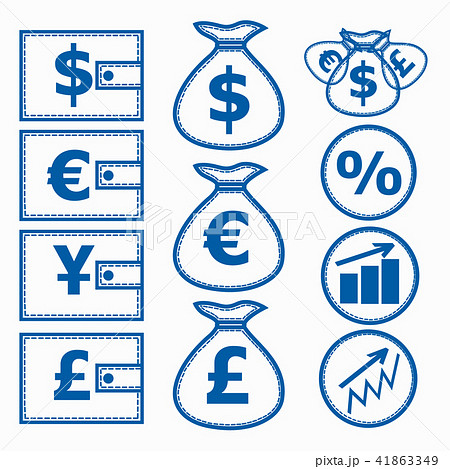 Financial Symbols. Illustration. 41863349
