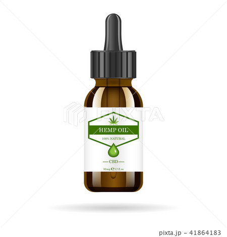 Realistic brown glass bottle with hemp oil. Mock up of cannabis oil extracts in jars. Medical Realistic brown glass bottle with hemp oil. Mock up of cannabis oil extracts in jars. Medical 41864183
