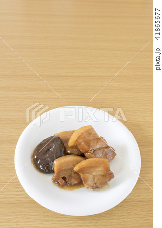豚角煮と椎茸 豚角煮と椎茸 41865677