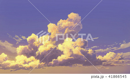 夕日と入道雲 41866545
