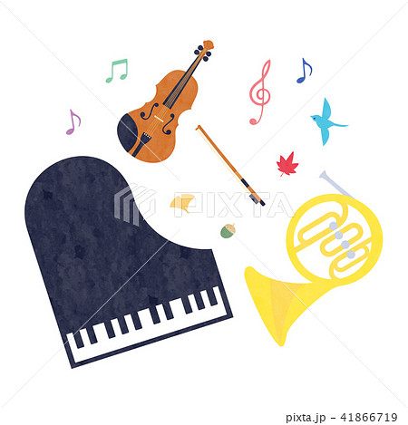 素材 楽器 3種類 1テクスチャのイラスト素材