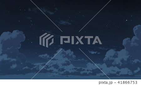 夜空と入道雲 41866753