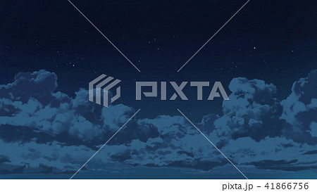 夜空と入道雲 41866756