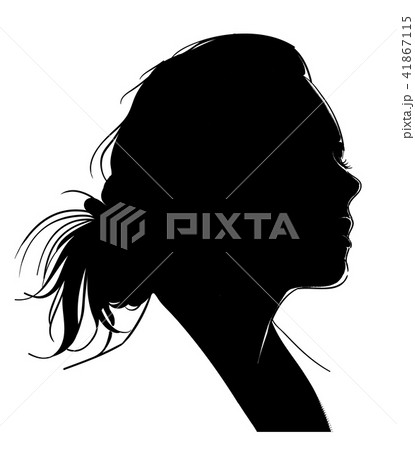 Woman silhouette on a white background Woman silhouette on a white background 41867115