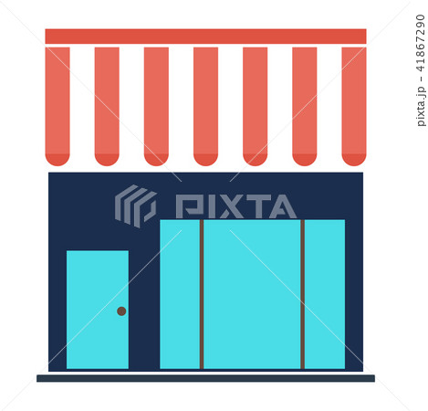 shopping store building - vector store front illustration, supermarket icon. 41867290
