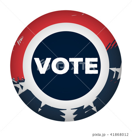 Isolated american campaign button Isolated american campaign button 41868012