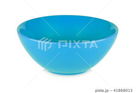 Cyan bowl isolated on white background Cyan bowl isolated on white background 41868013