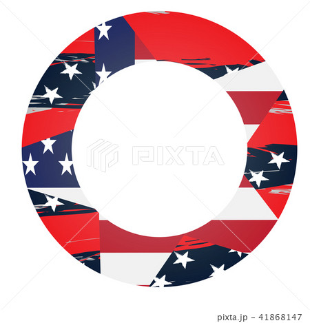 Isaolated empty american campaign button 41868147